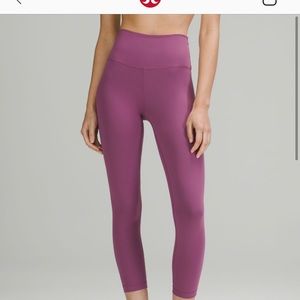 Lululemon Plum colored Crop leggings
